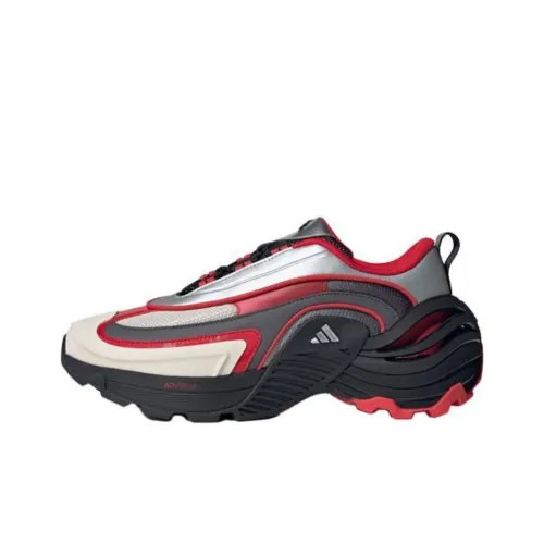 Adidas Wonder Runner Беговые кроссовки Низкие Серебристый/Серый/Красный Унисекс