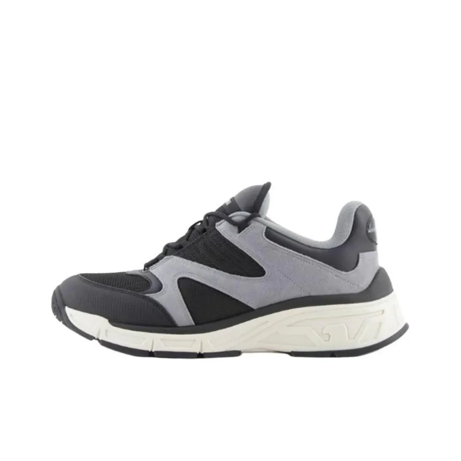 EMPORIO ARMANI Низкий топ повседневный мужской серый