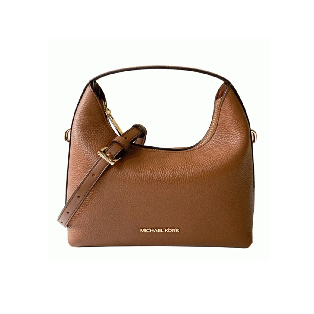 MICHAEL KORS Ember Cow Leather One Shoulder Handbag Trumpets Women's Camel