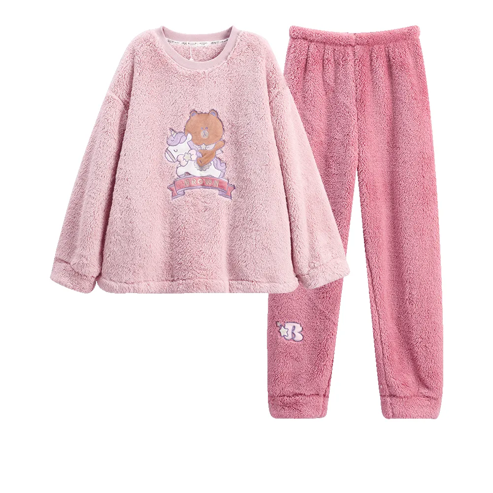 FENTENG x LINE FRIENDS Brown Bear Домашний костюм Женские