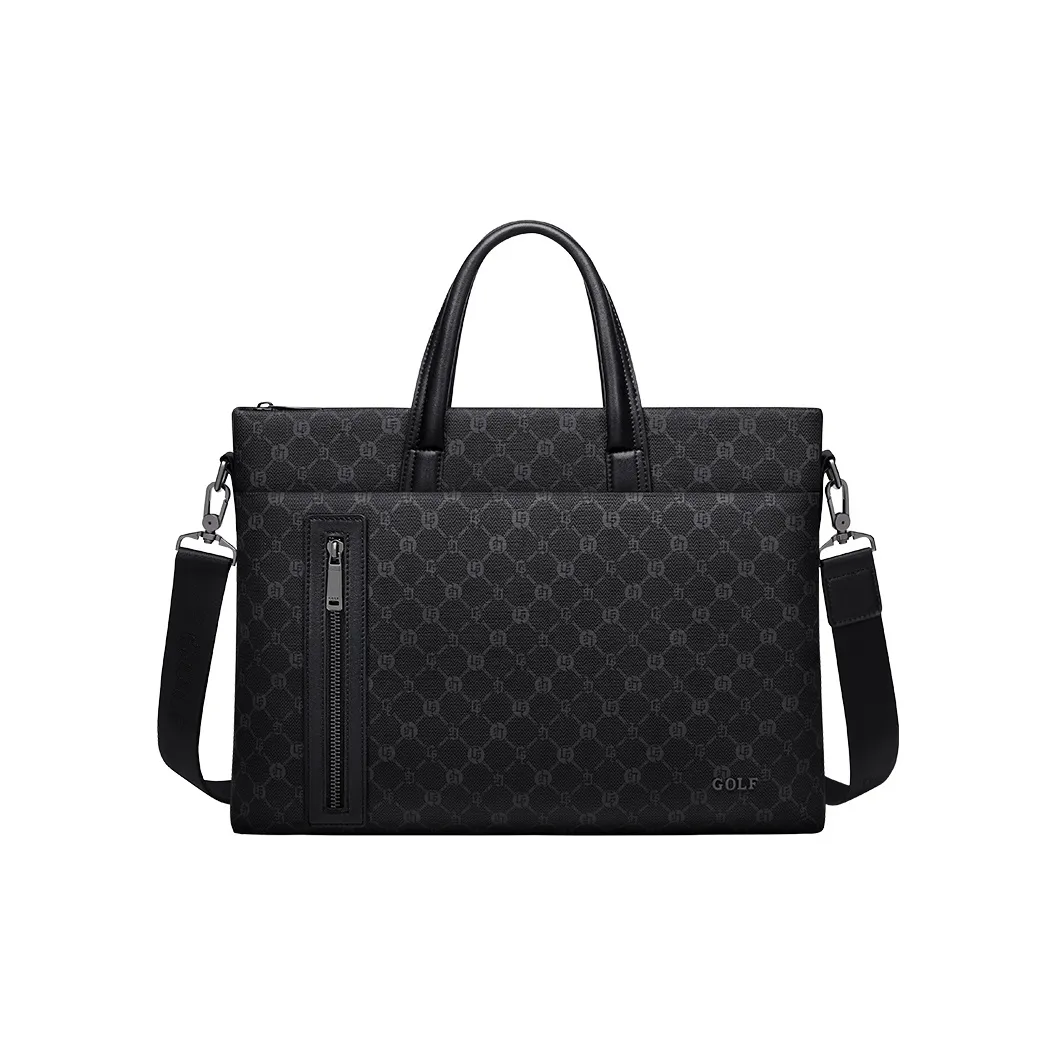 GOLF PVC Briefcase Regular Men's Gray & Black