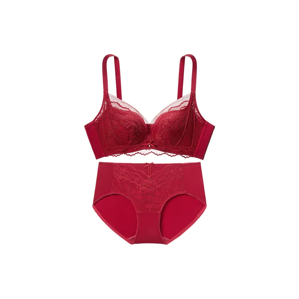 Городская красота нижнее белье комплект женский ягодно-красный