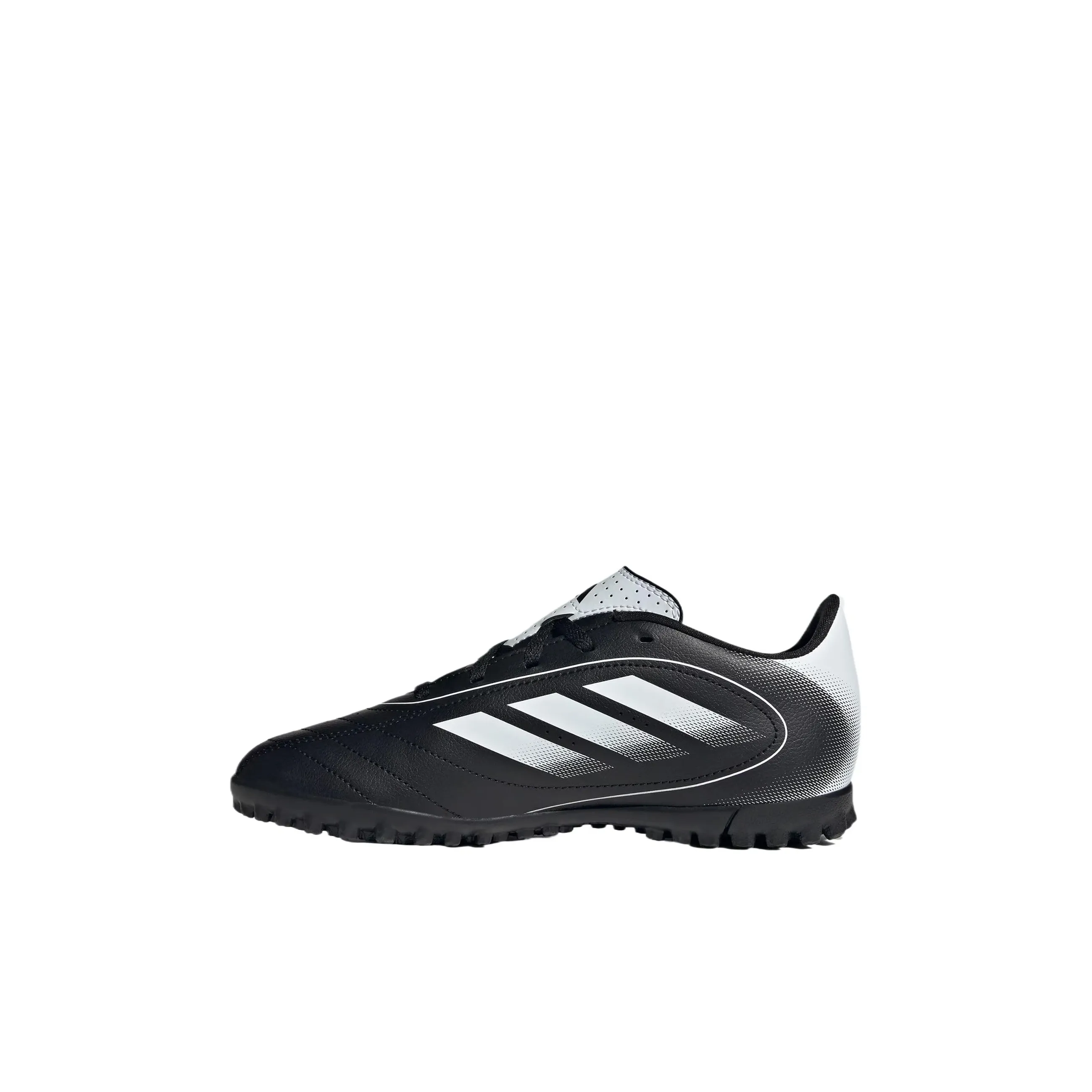 Adidas Abrasion Resistant Low Top Kids' Soccer Shoes Black White Kids'