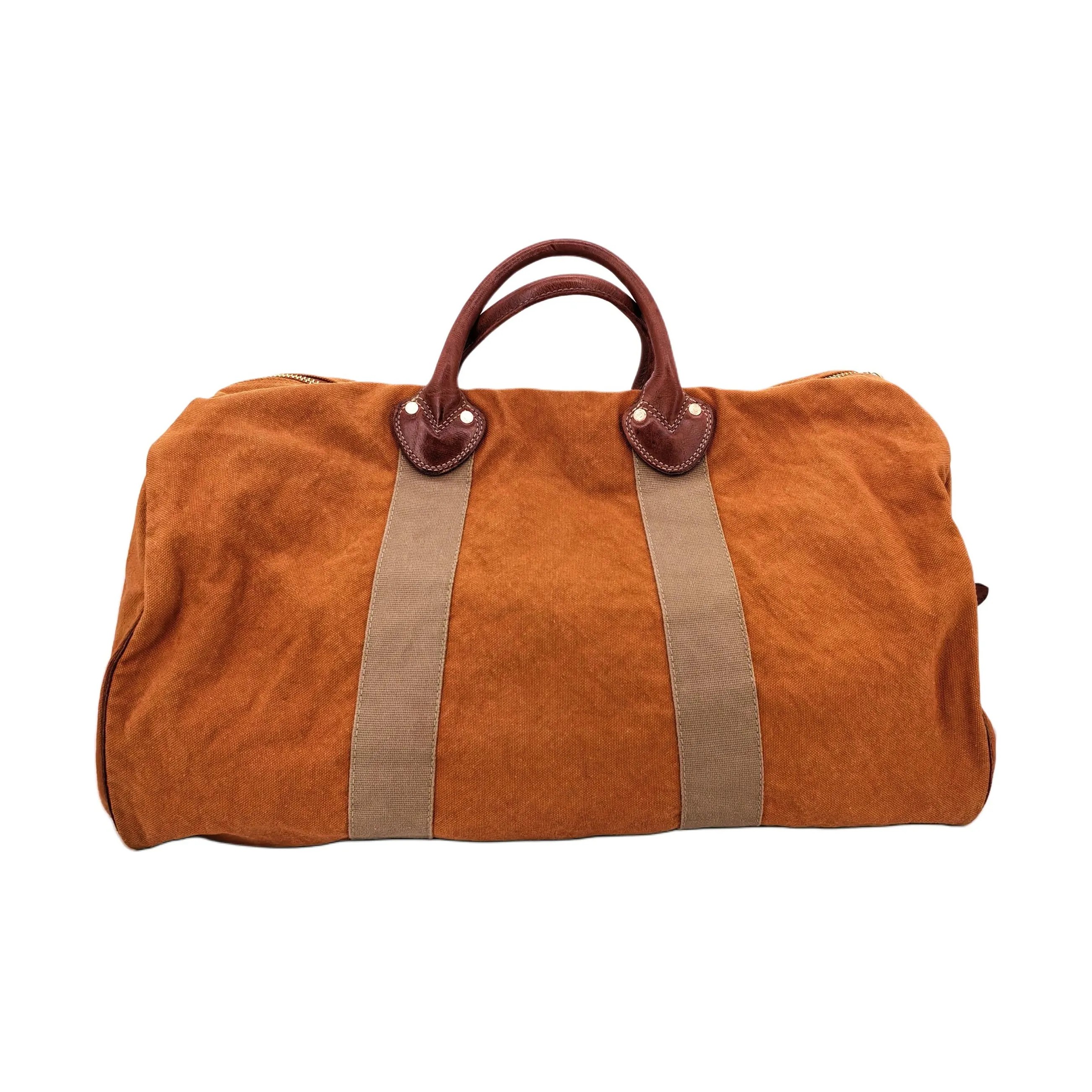 Alternative Country Vintage Canvas Handbag, Crossbody Bag Unisex Brown