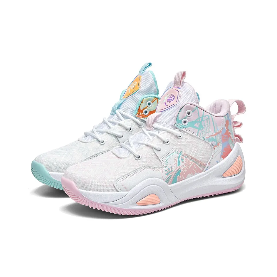 Черные кроссовки для баскетбола с высоким верхом и хвостом оленя унисекс