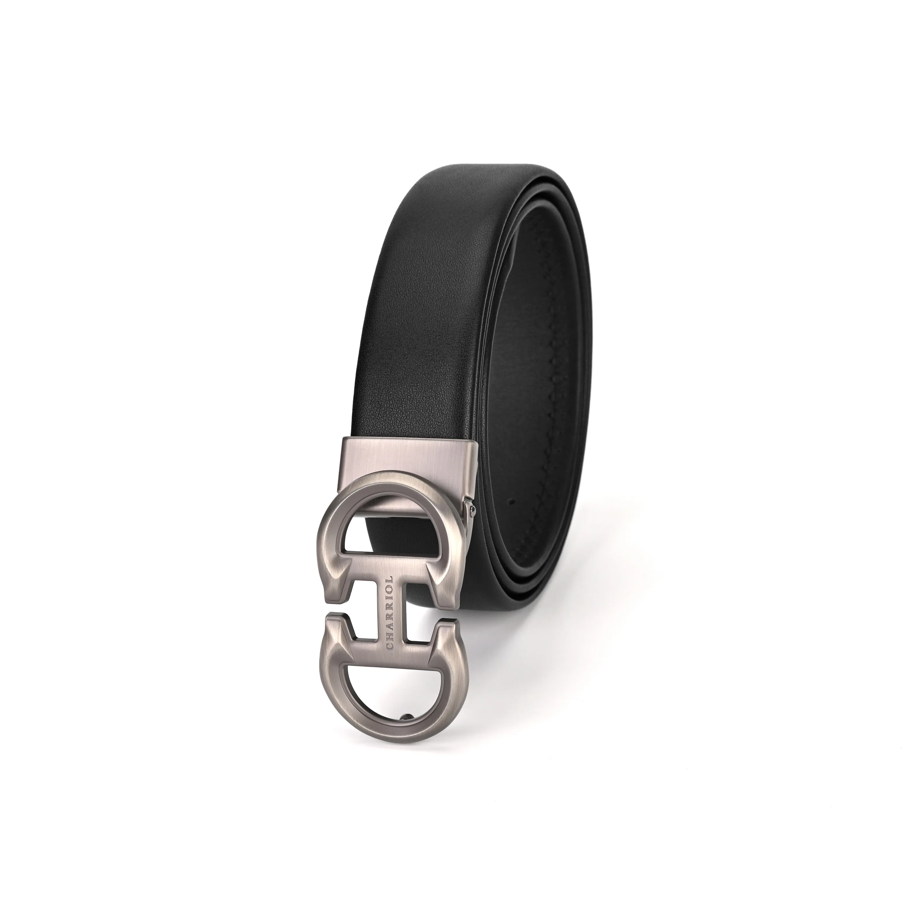 CHARRIOL Cow Leather Belt Men's 3.5cm