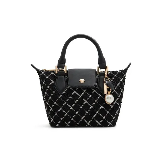 ALDO Полиэстер с искусственной кожей сумка-пельмени через плечо маленькая женская черный и белый