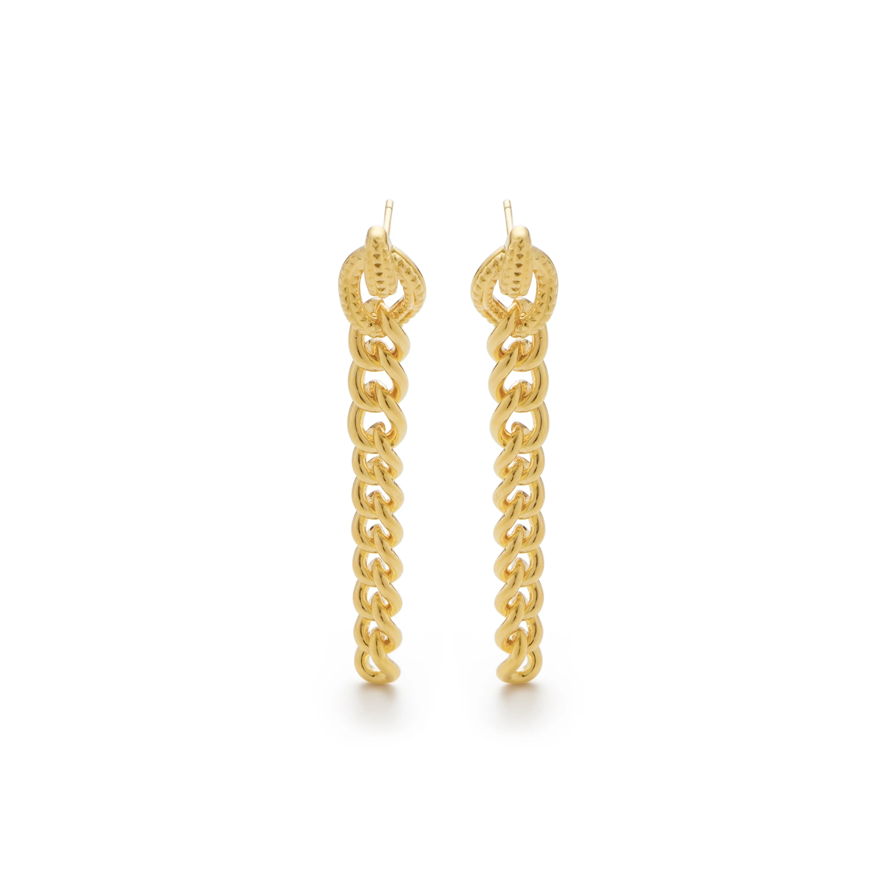 RSNY Серьги из меди с золотым покрытием женские