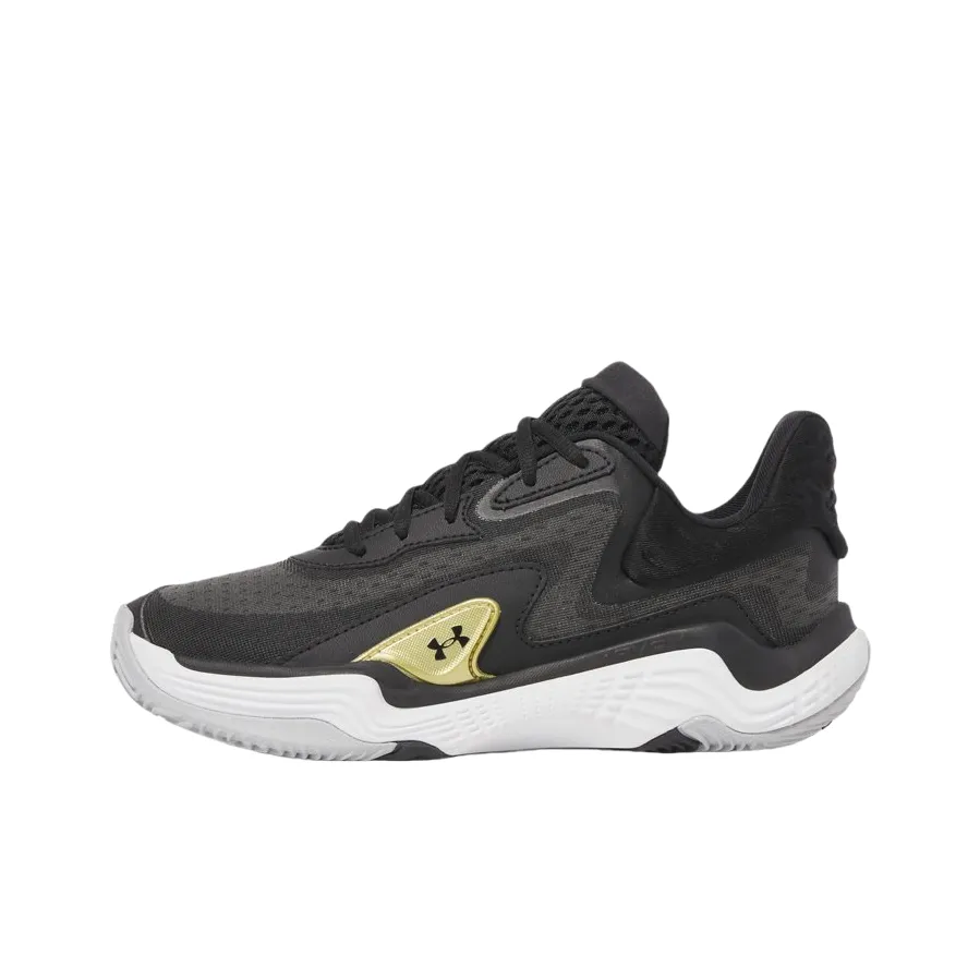 Under Armour Breathable Grip Low Top Basketball Shoes Unisex Black