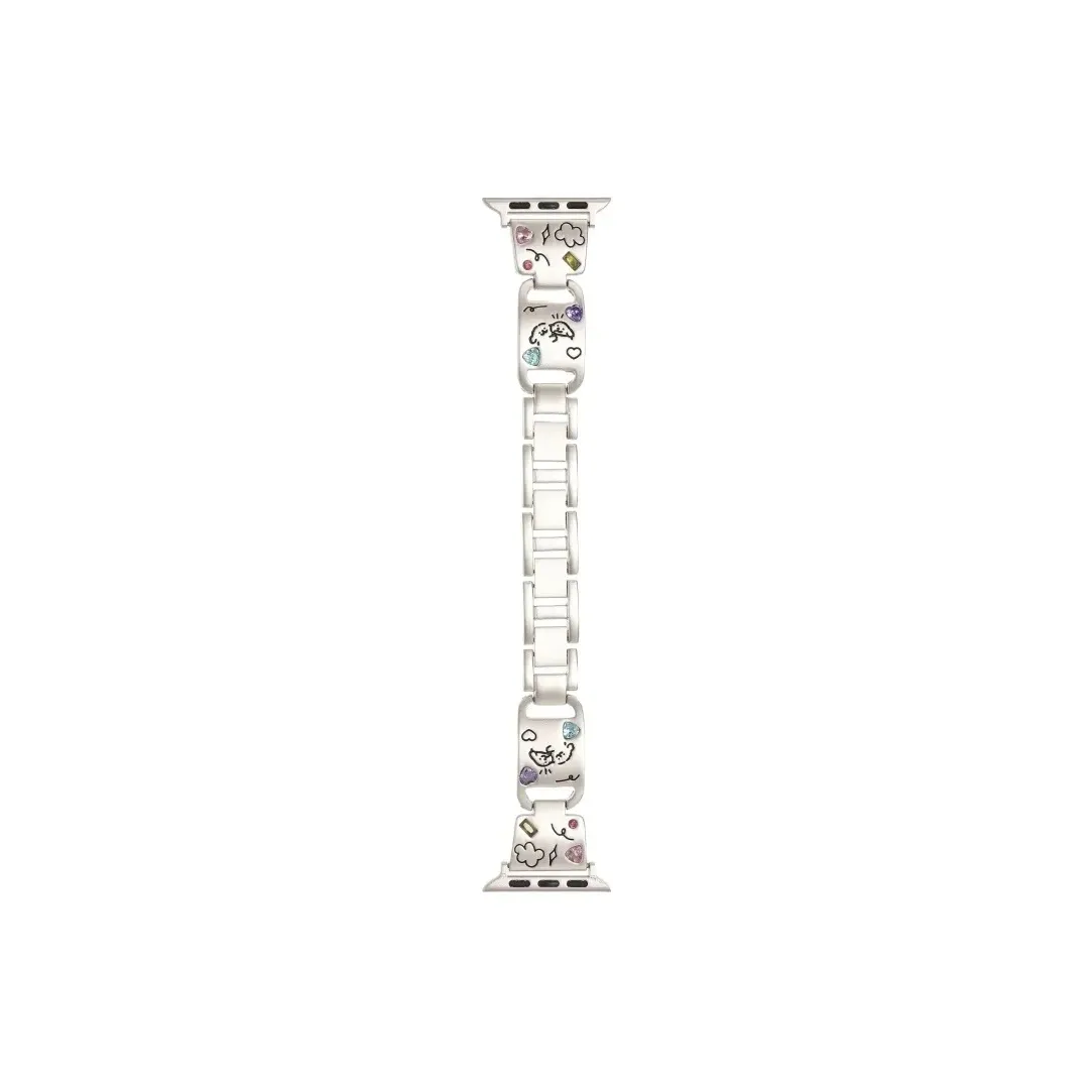PULAISI Compatibility AppleWatch Ultra1/2/iwatch9/8/7/6/SE Apple Compatibility Watch Band 169mm Metal