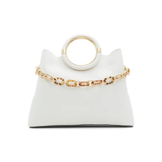 ALDO Artificial Leather Crossbody Handbag Medium Size Women's Beige/Black
