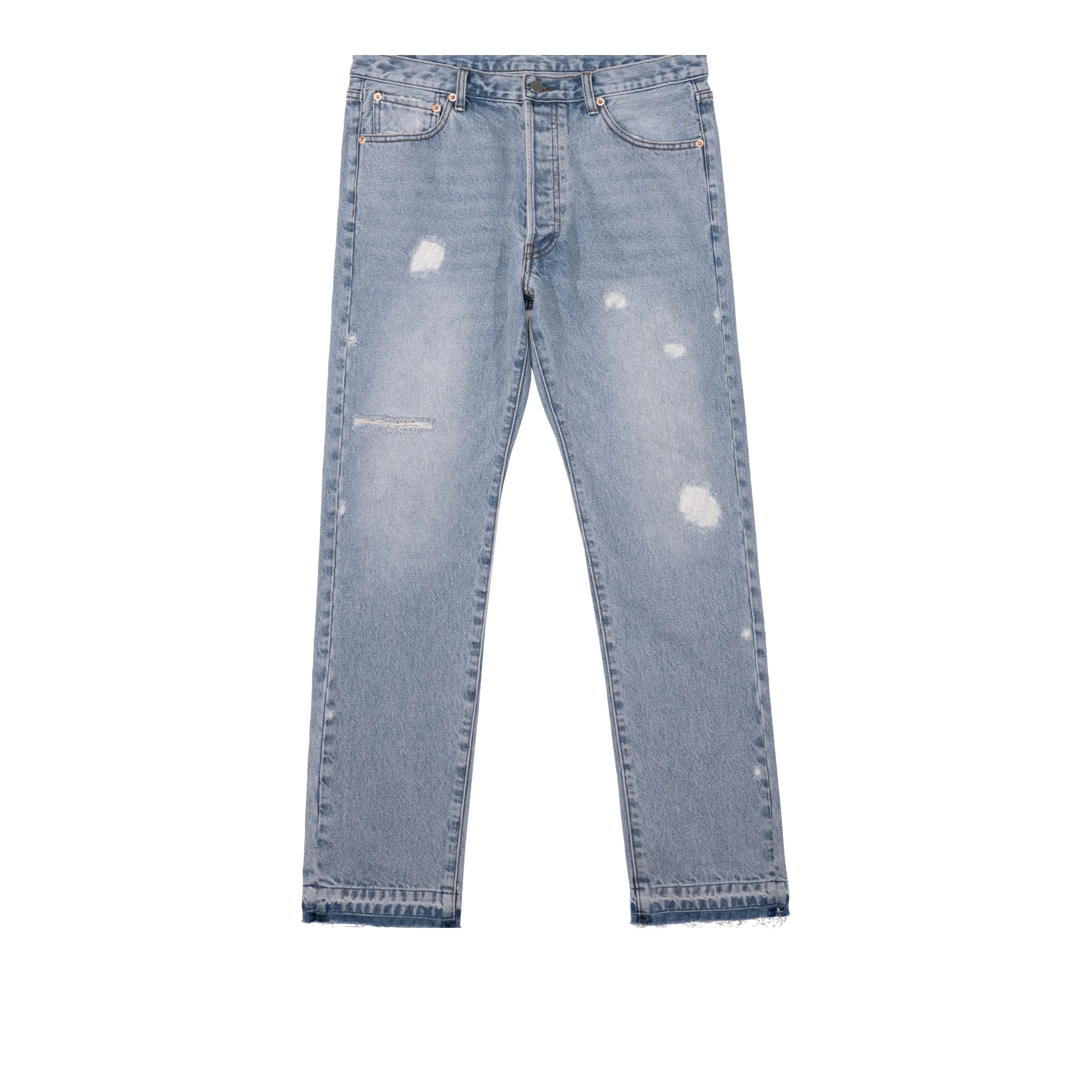 AFGK SS22 Ripped Pants Jeans Unisex Blue