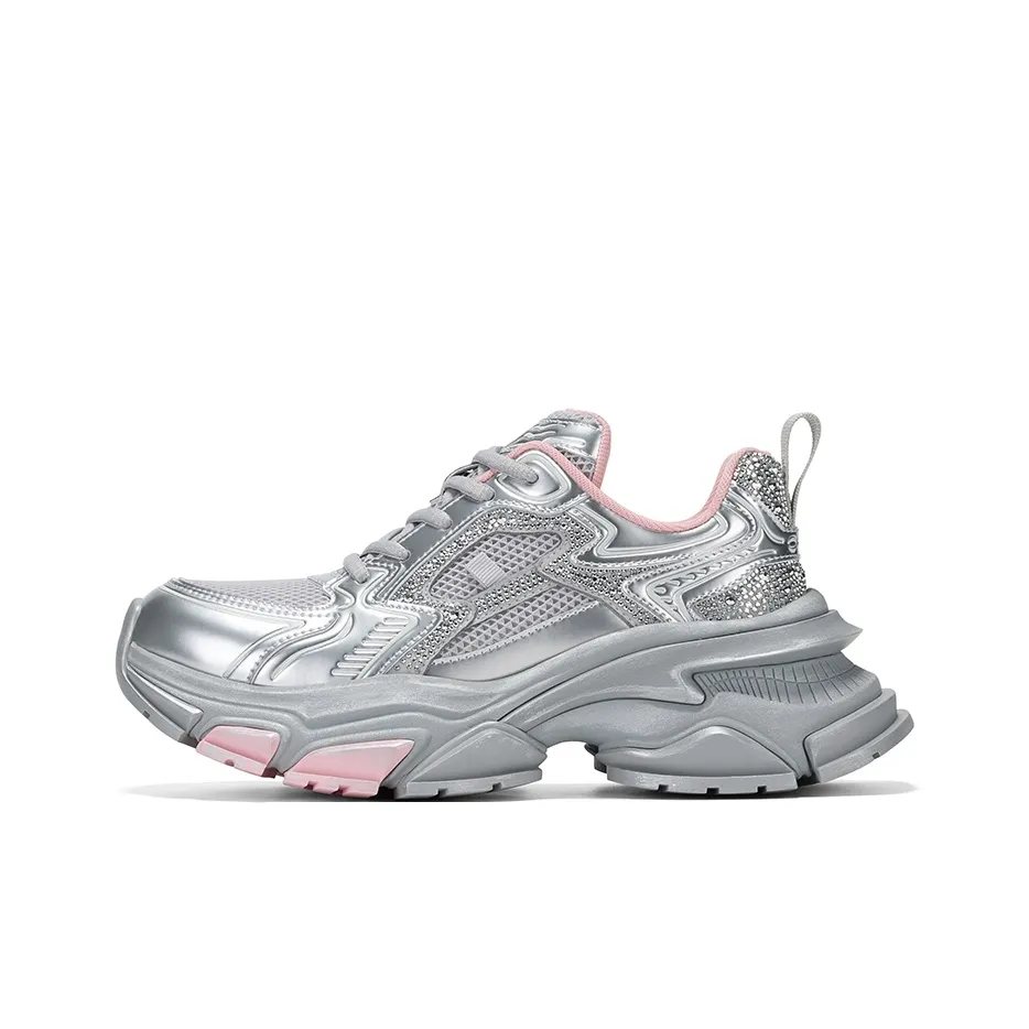 GG-CC Height Increasing Sports Casual Shoes Wear-Resistant Slip-Resistant Low-Top Distressed Chunky Sneakers Women's