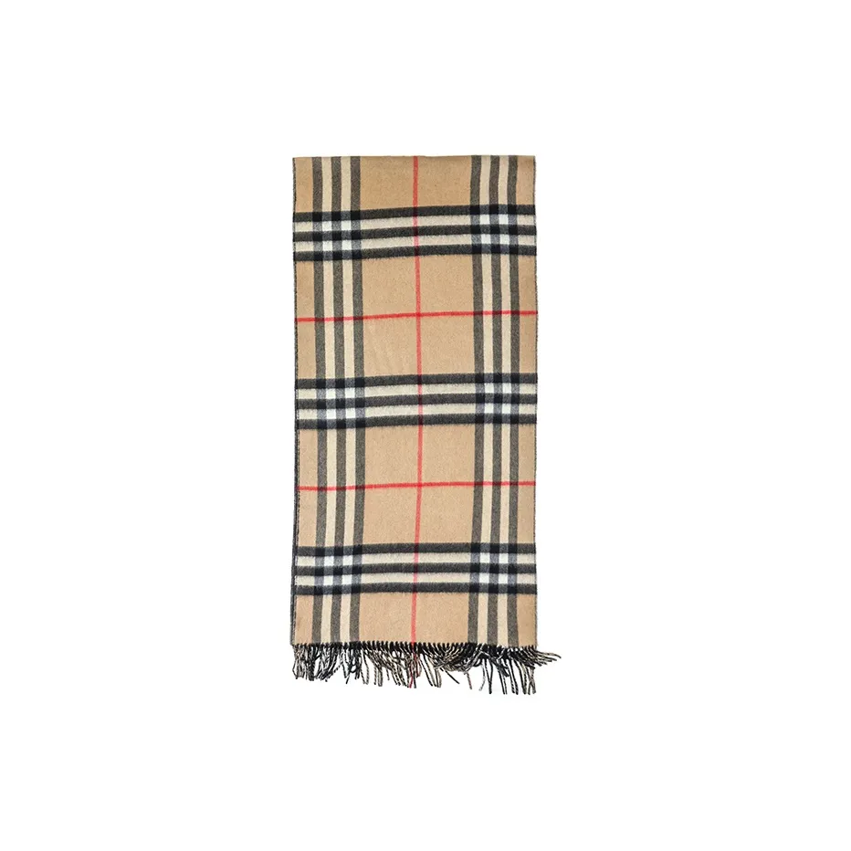 Burberry Reversible Check Cashmere Scarf