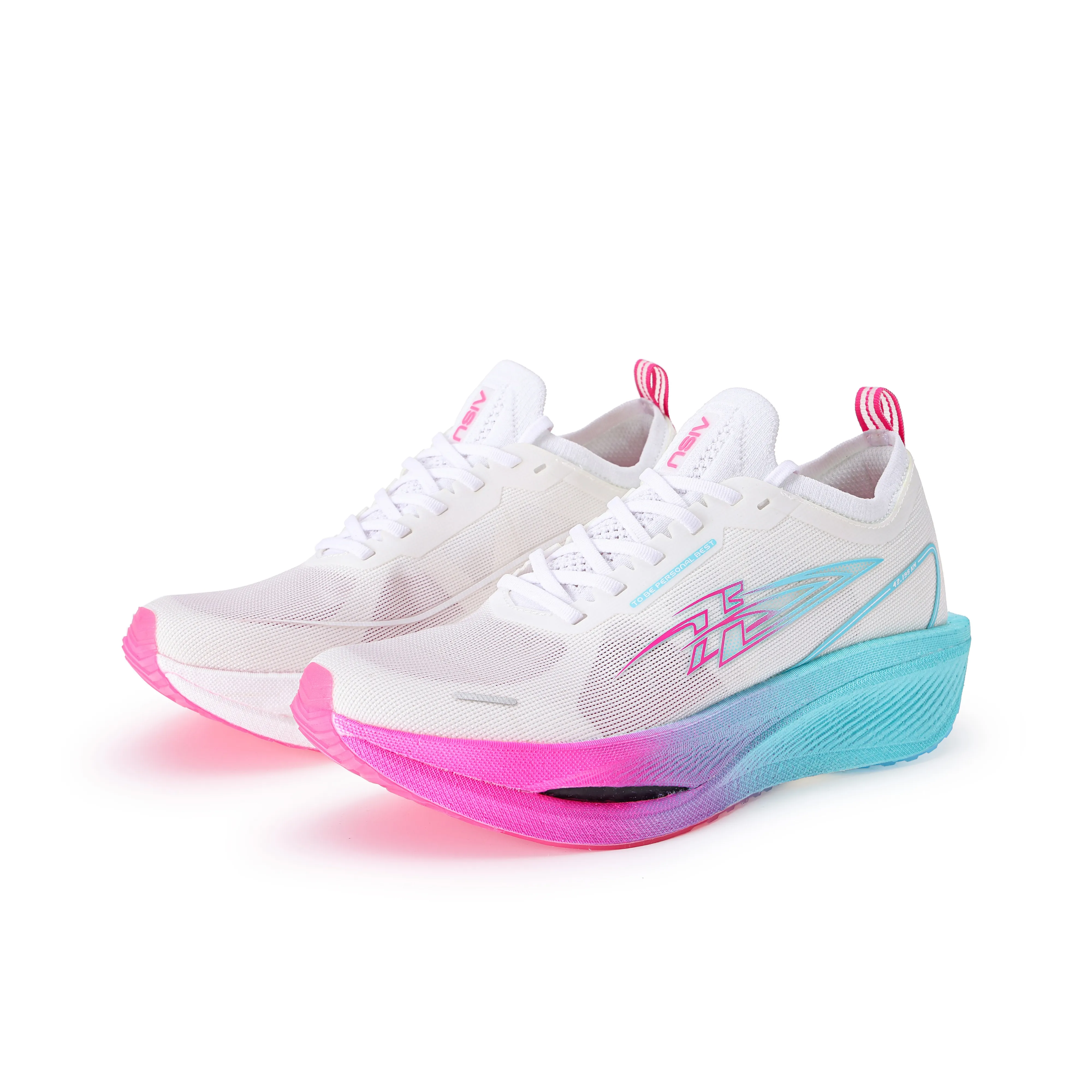 AISU Беговые кроссовки Низкий верх Белый Синий Розовый Унисекс