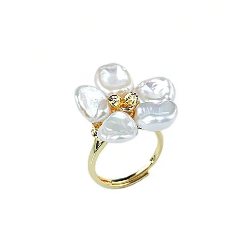 ANGEPERLE Freshwater Pearl Rings Women's