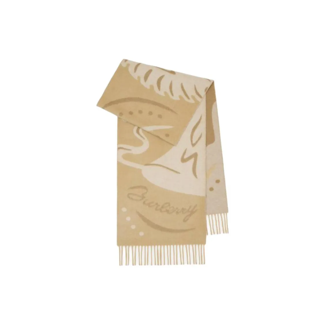 Burberry Кашемир Вязаные Шарфы Унисекс Желтый