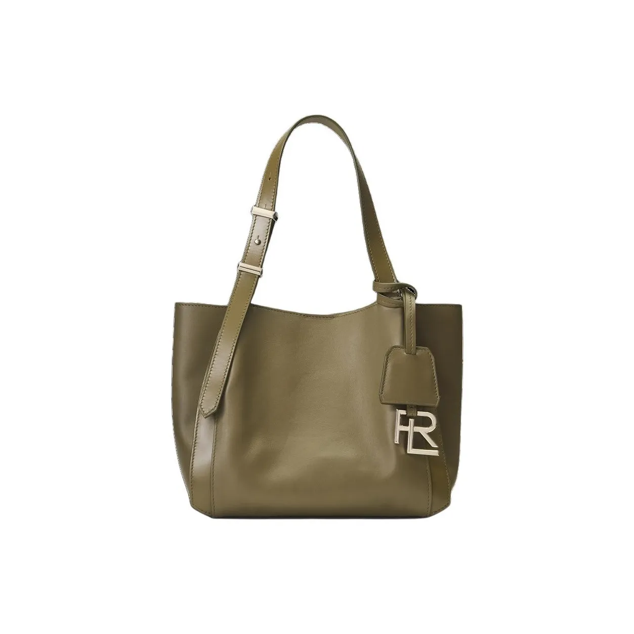 Ralph Lauren Calfskin Tote Bag Shopping Bag Handbag Mini Women's Green