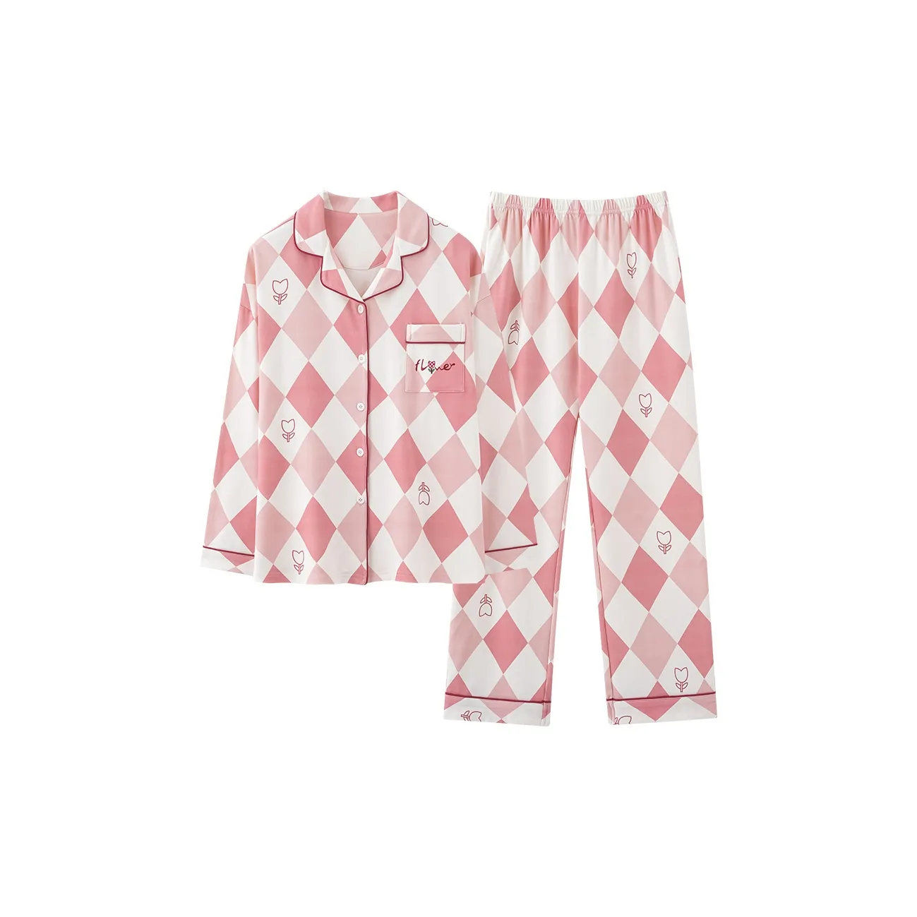 WANANNI Пижамный комплект женский розовый