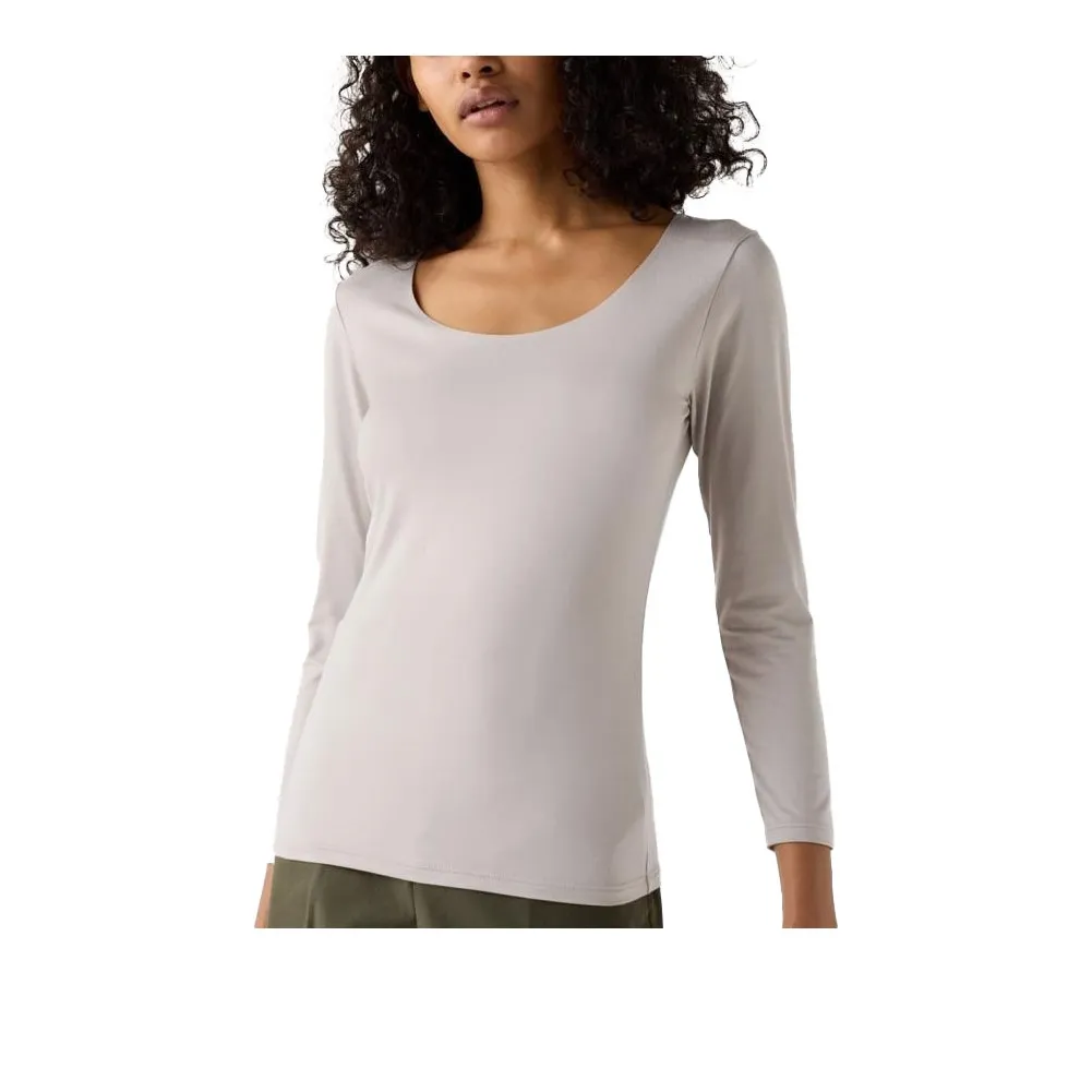 UNIQLO Термический топ женский светло-серый