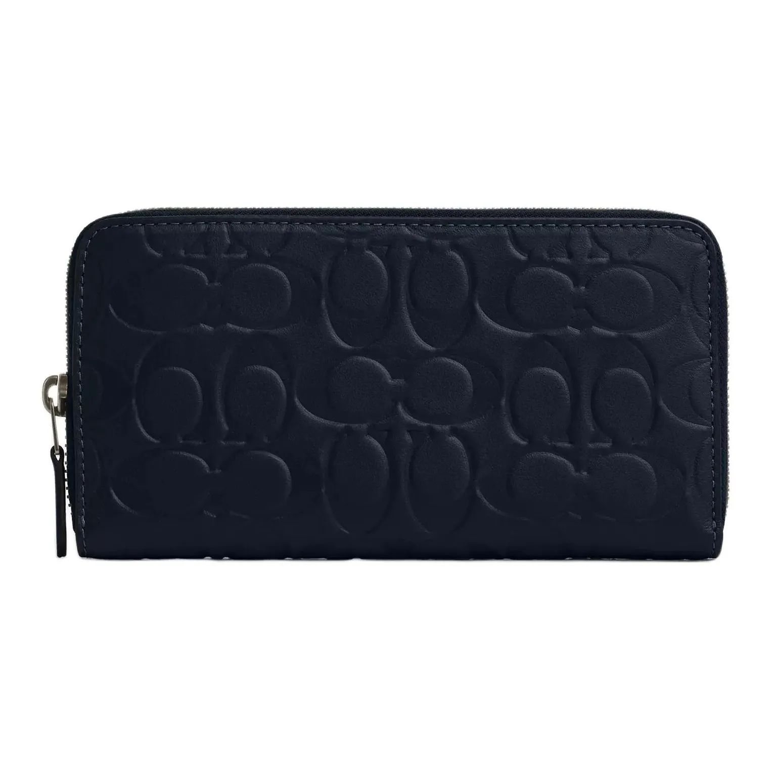 COACH Accordion Wallet Calfskin Wallet Small Size Men's Midnight Navy