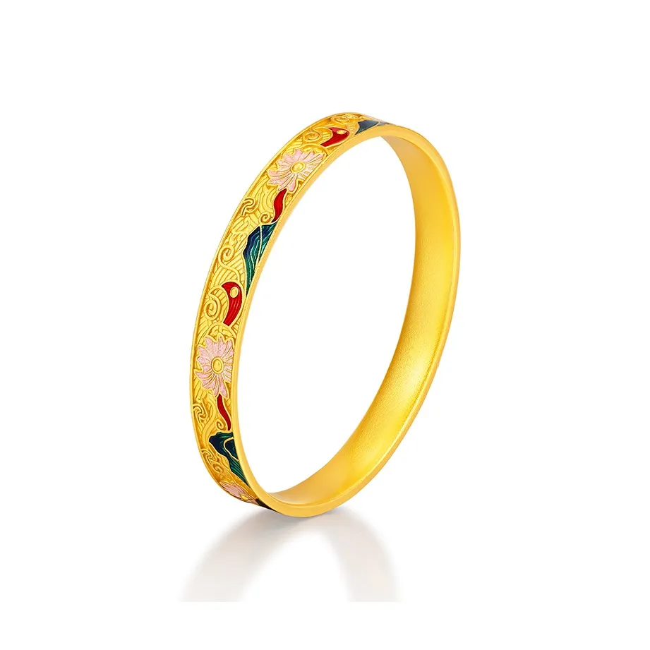 Diamond International Foot Silver 990 Bangles Women's