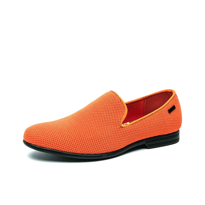 KYMOOU Loafers Men's Orange/Red/Navy Blue/Light Gray/Black