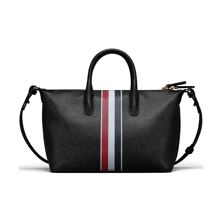 THOM BROWNE Small Leather Duffle Bag
