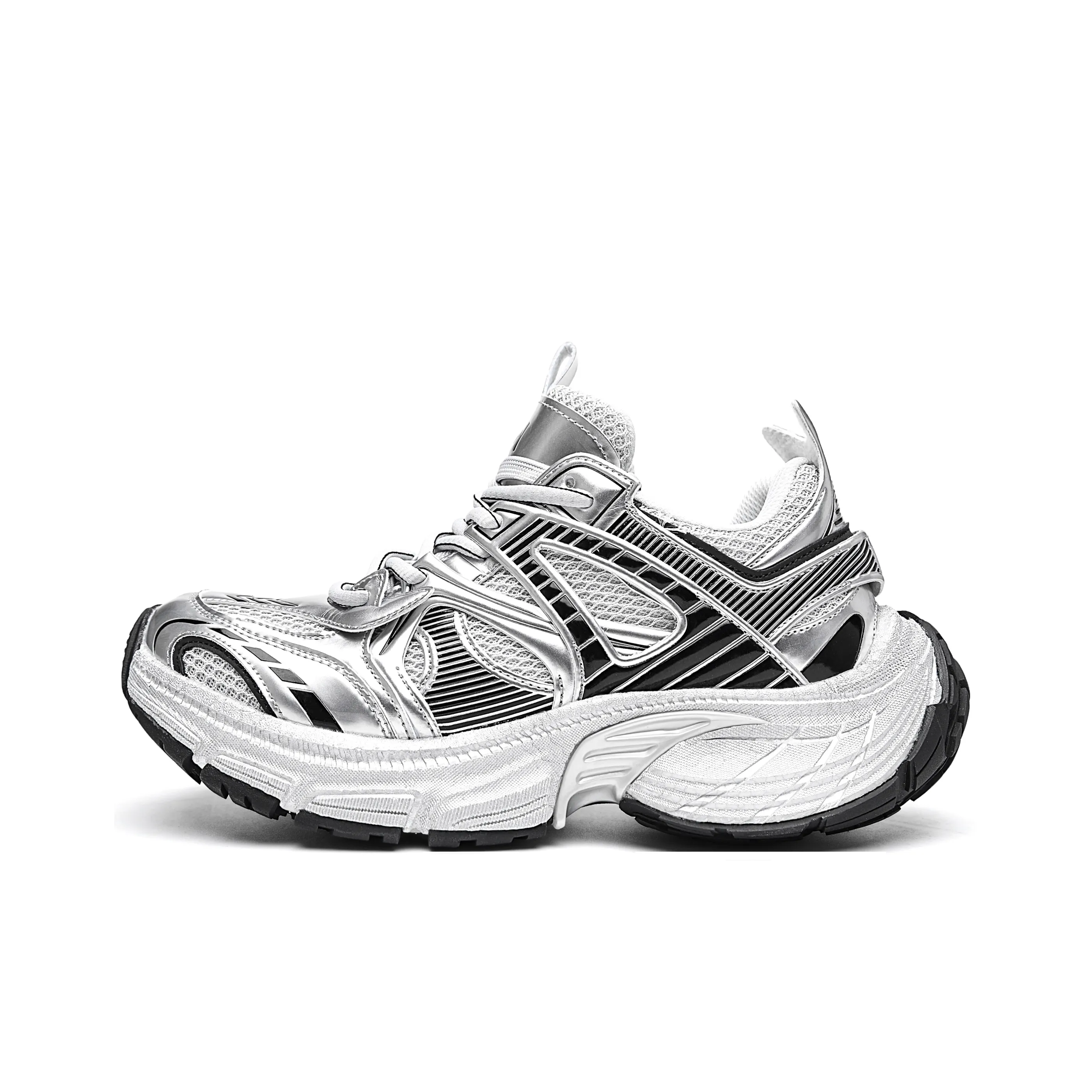 MVA Impact Resistant, Abrasion Resistant, Lightweight, Breathable, Slip Resistant Low Top Chunky Sneakers Unisex