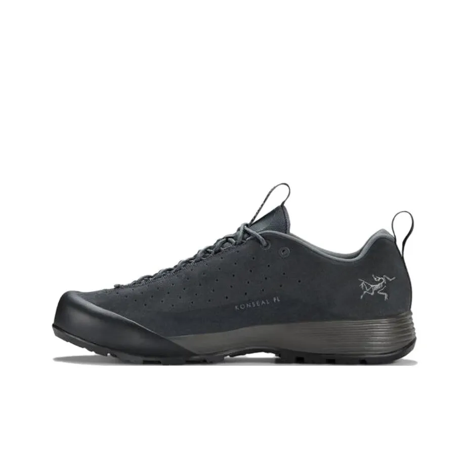 Arcteryx Konseal FL 2 LEATHER Cushioning Wear-Resistant Low-Top Outdoor Shoes Men's Black
