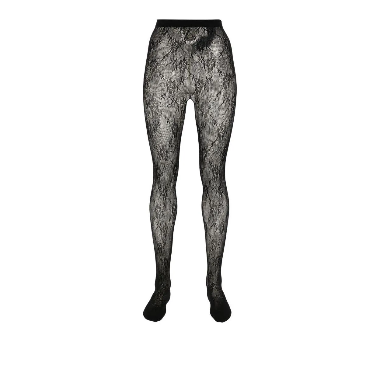 SAINT LAURENT Lace Motif Tights