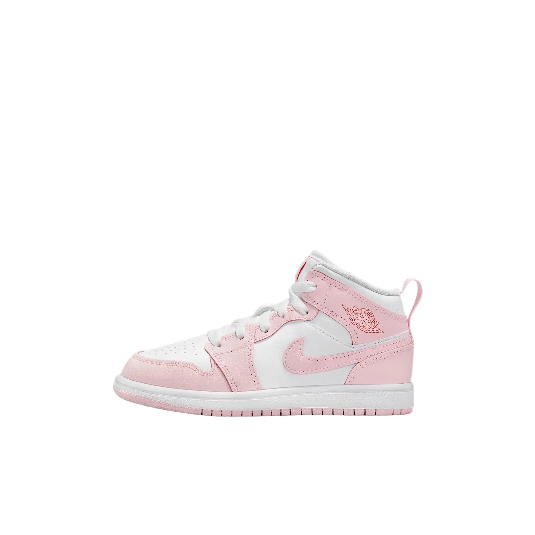 Nike Mid Top Kids Lifestyle Shoes Pink Foam/Fire Red/White Kids'