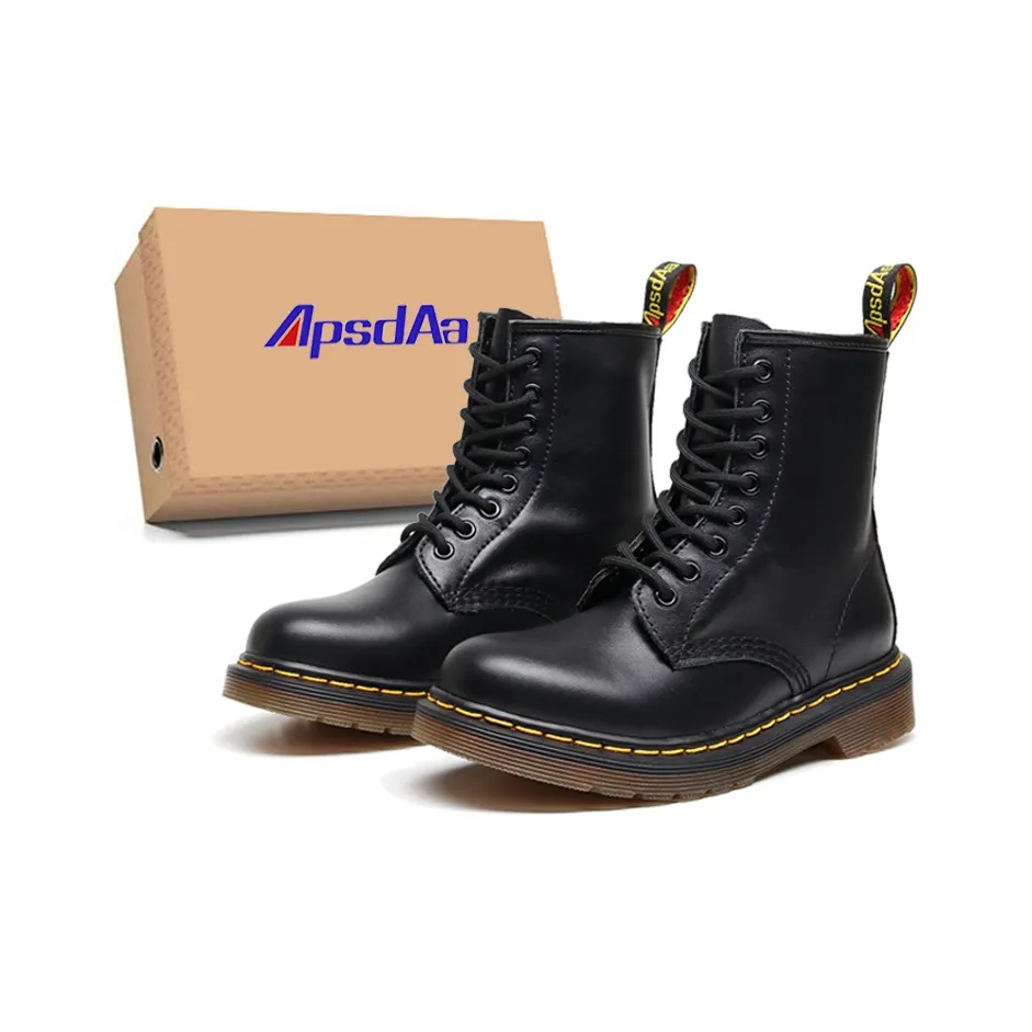 ApsdAa x SITULANG Зимний Тактический Ботинок Короткий Martin Boot Унисекс Черный