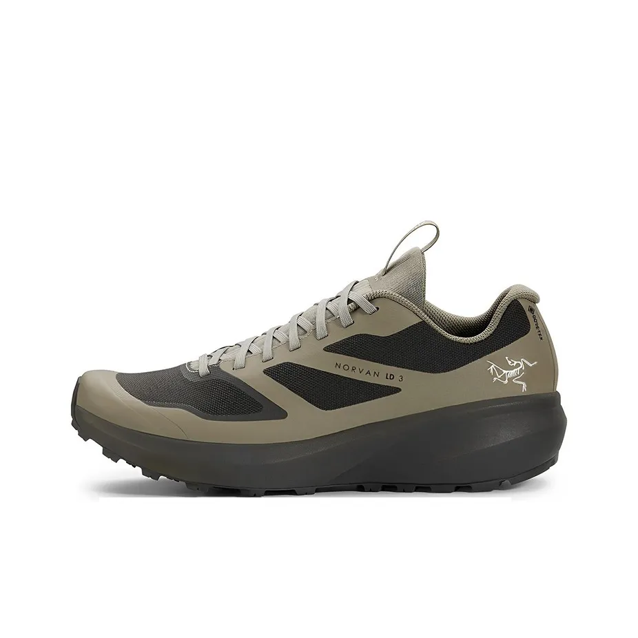 Arcteryx Norvan Anti Slip Wear Resistant Water Resistant Lightweight Low Top Running Shoes Unisex Black Green