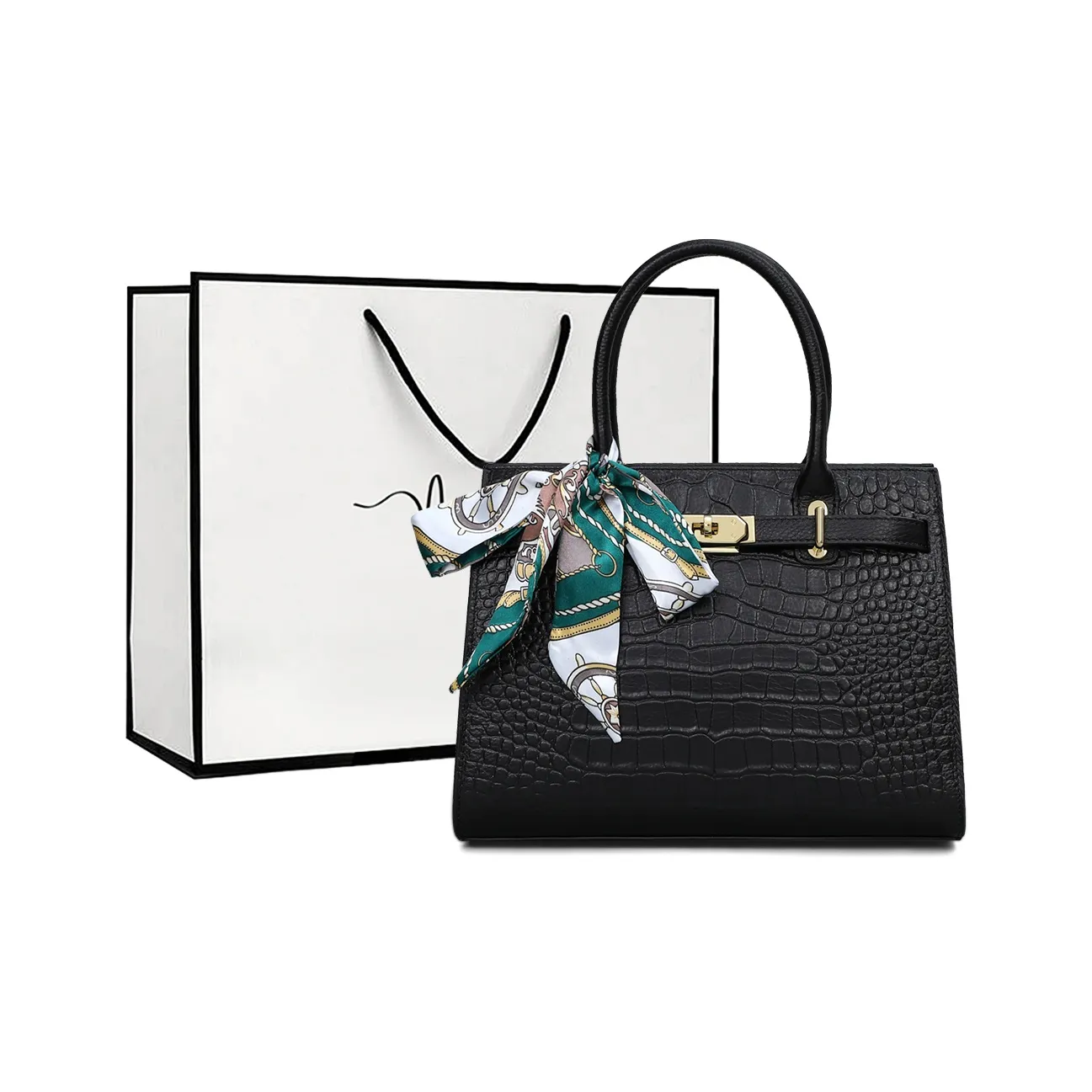 MILLIE'S Cow Leather Birkin Bag, Shoulder Bag, Crossbody Bag, Handbag Regular Women's Multicolor
