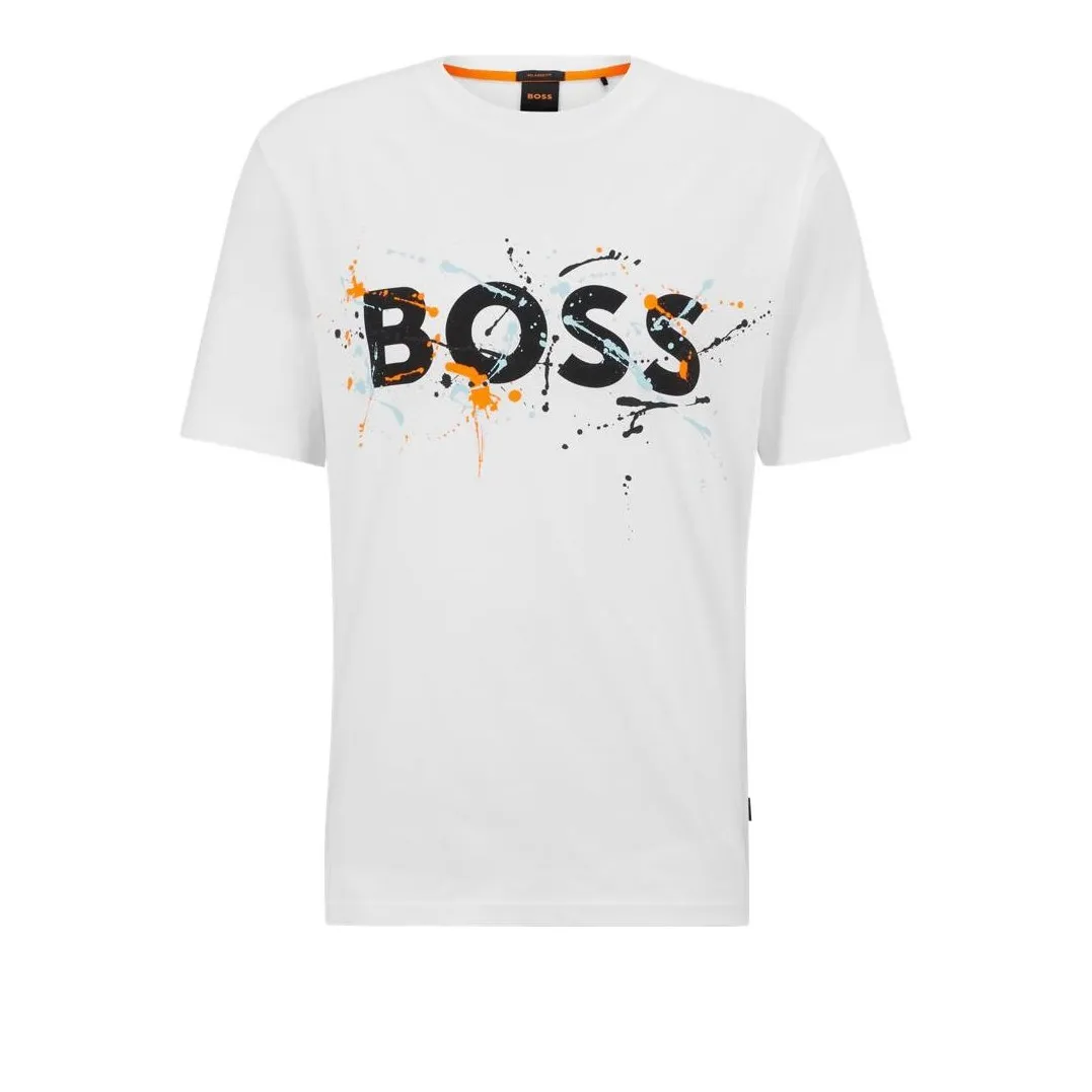 Teddy-print stretch-cotton T-shirt