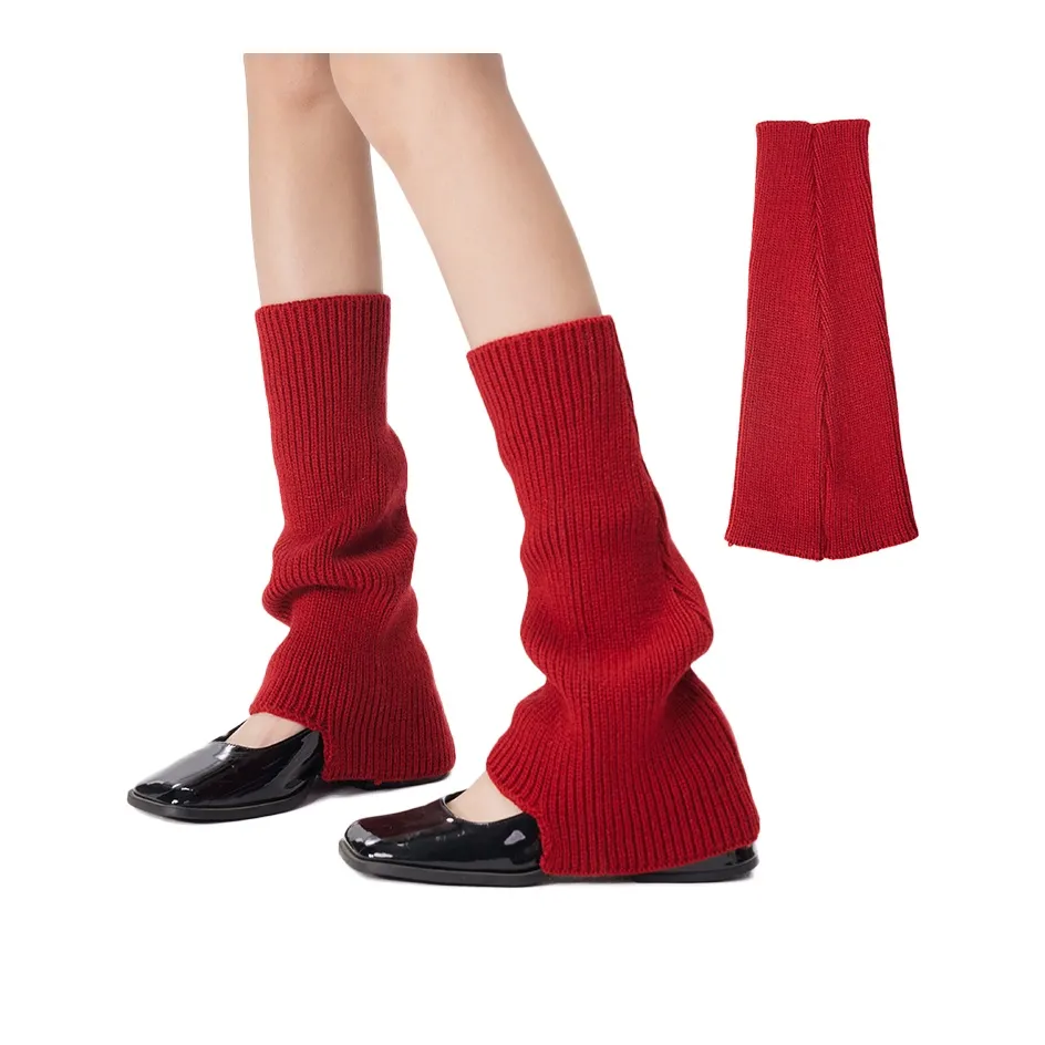 JIAZINI Колено Высокие Носки Женские 1 Пачка Красные