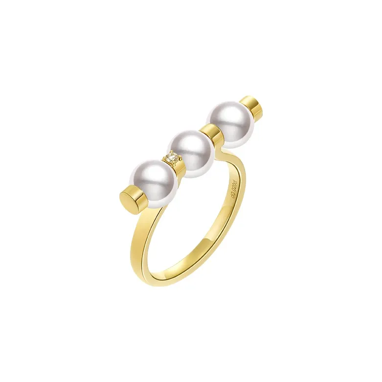 HEZUAN Saltwater Pearl Rings Women's