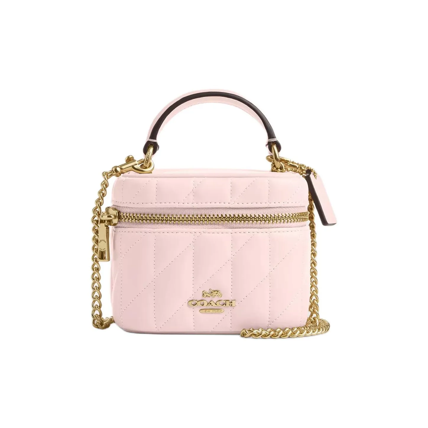 COACH AVA Напп Кожа Сумка через плечо Сумка Мини Женская Розовая