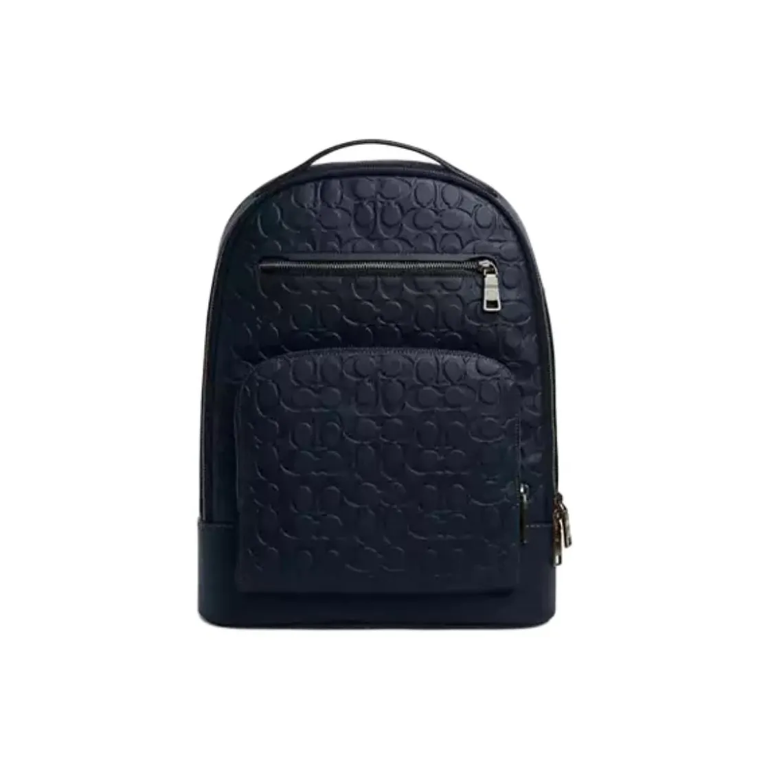 COACH Smooth Calf Leather Backpack Tubas Men's Midnight Marine Blue