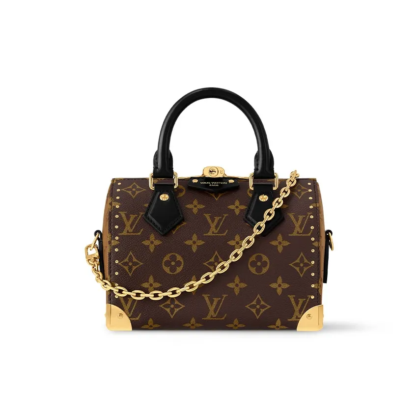 LOUIS VUITTON Speedy Trunk 20 Handbag Women's Brown