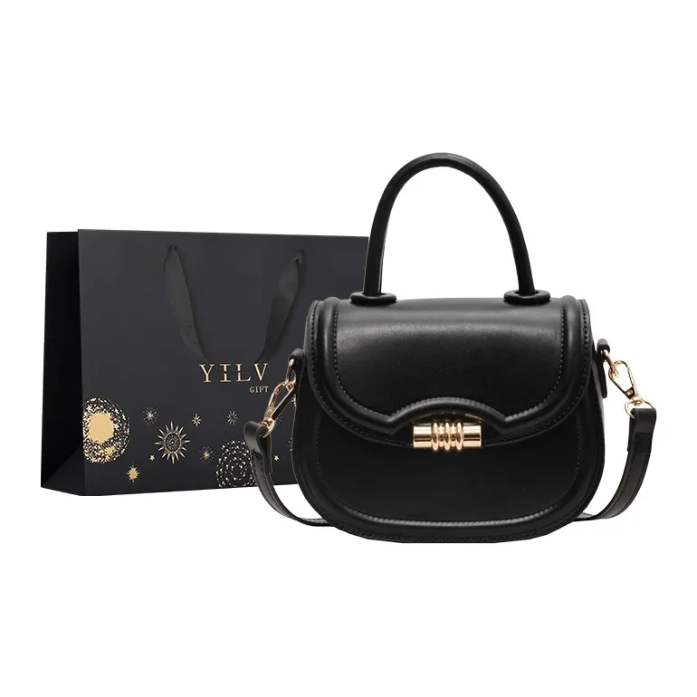 Yi Brigade ПУ (полиуретан) Сумка Женская Черная Кофейная Коричневая Бургунди