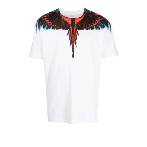 marcelo burlon Белая Мужская Рубашка