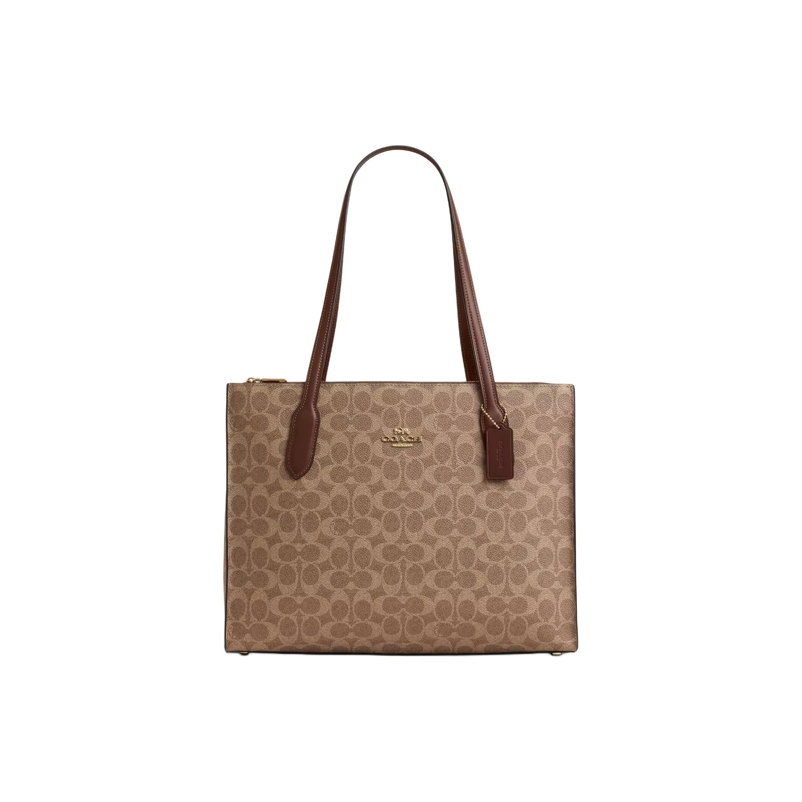 COACH Coated Canvas Tote Bag, Shopping Bag, Handbag Mini Women's Pink