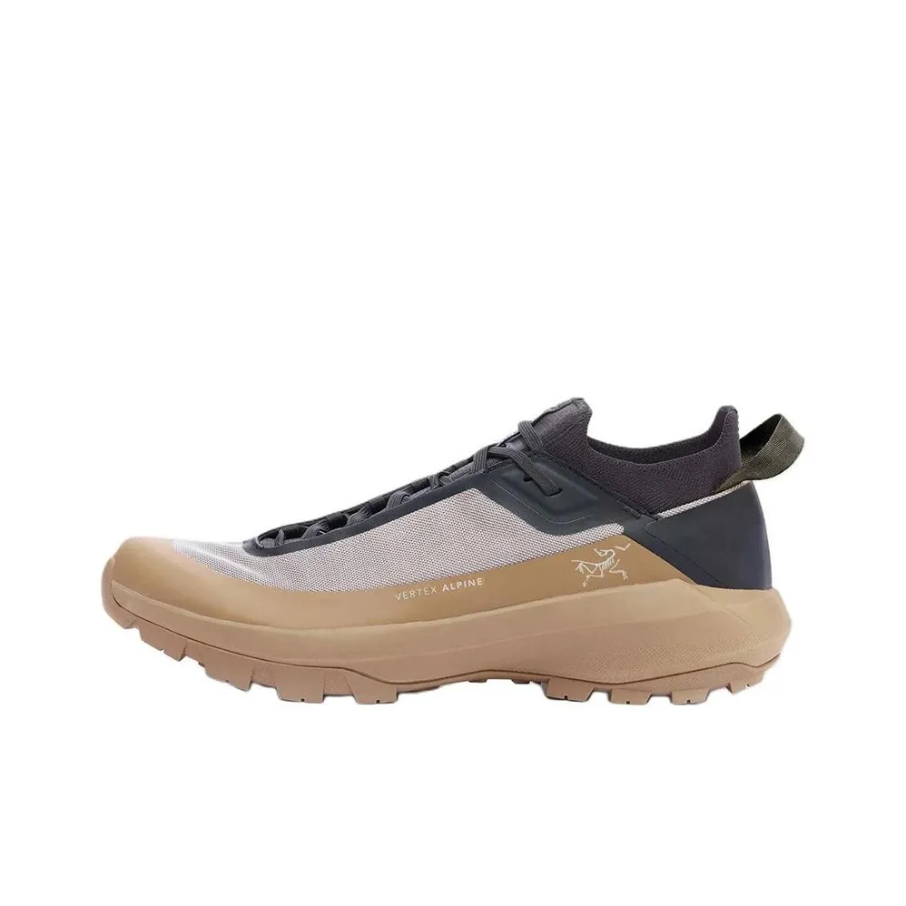 Arcteryx Vertex Alpine Low Top Mountaineering & Hiking Shoes Men's Brown Gray