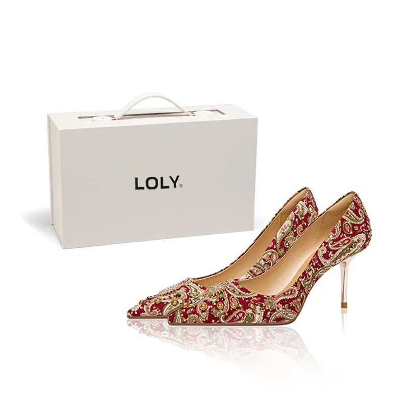 LOLY Высокие каблуки Женские Богатый Бордовый