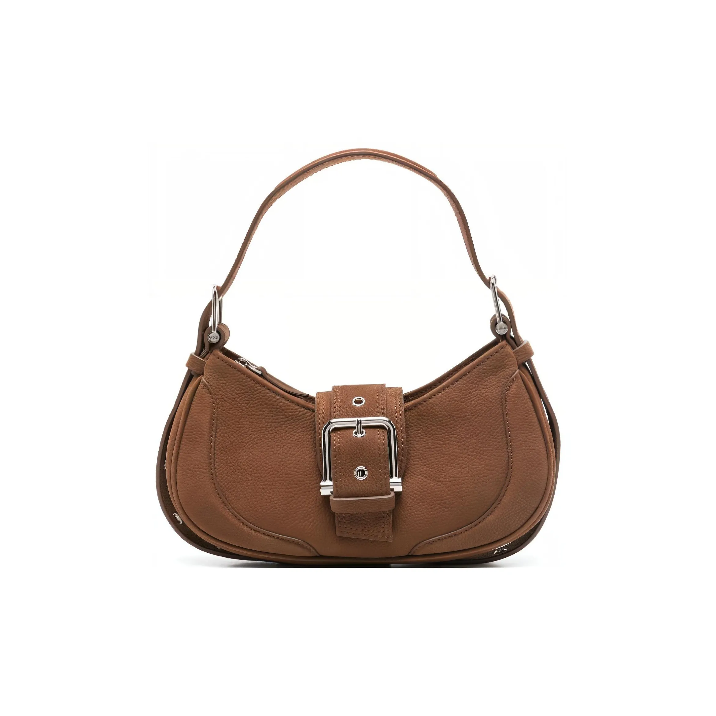 OSOI Hobo Brocle Leather Shoulder Bag