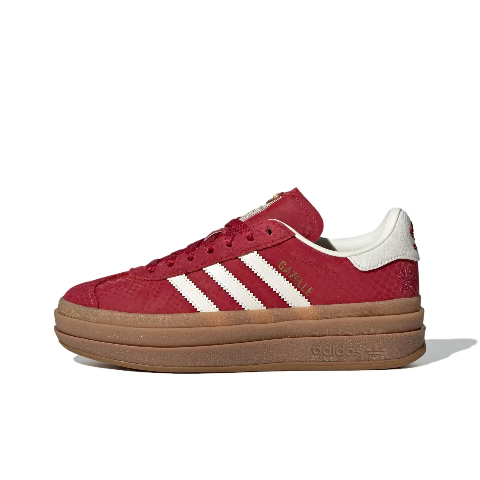 Adidas Originals GAZELLE Anti Slip Wear Resistant Low Top Skateboard Shoes Women's Red White