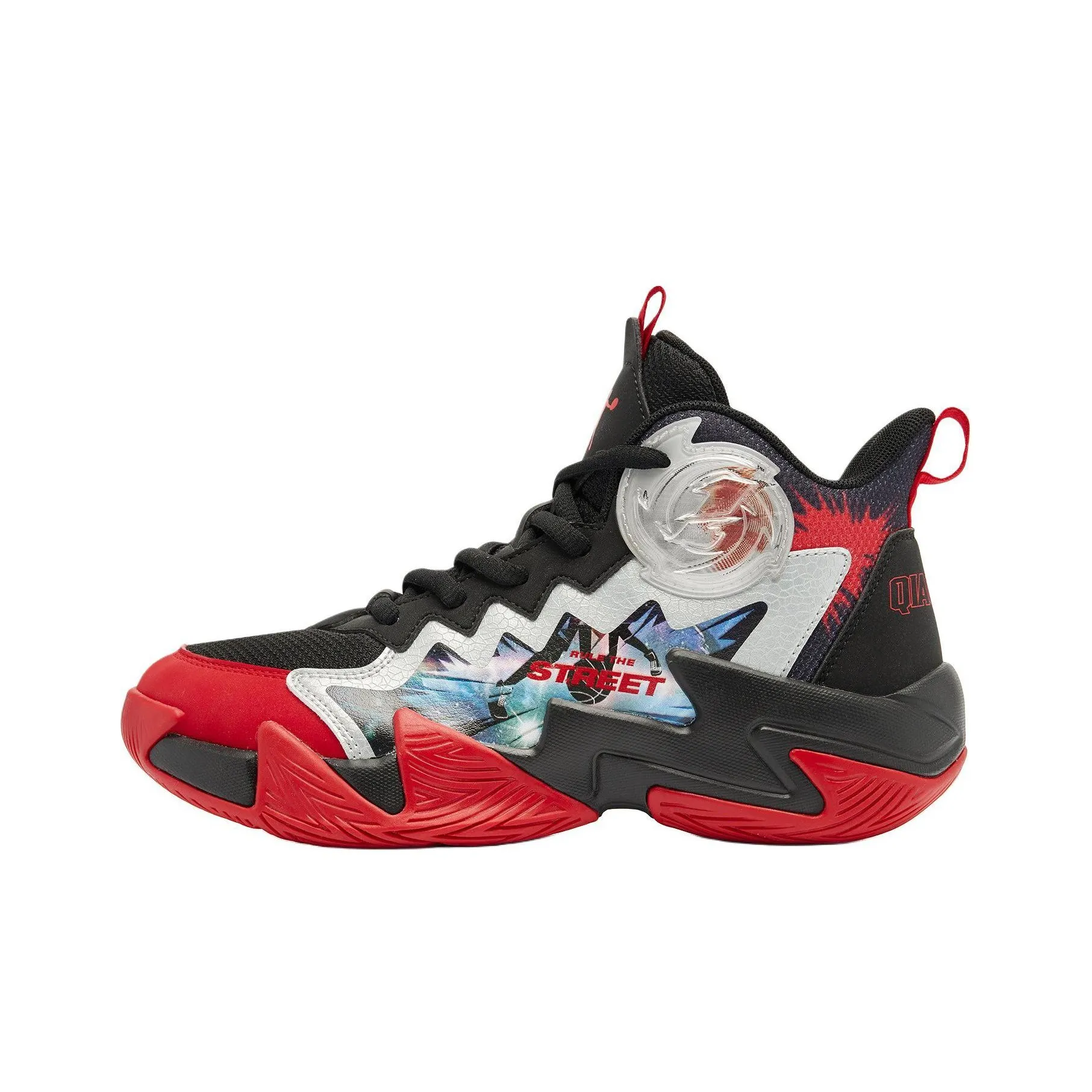 QIAODAN Противоскользящие Устойчивые к износу Низкие Баскетбольные Кроссовки для Детей Черные Красные Подростковые