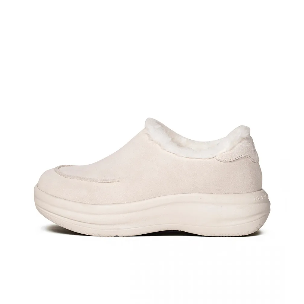 REEMUSTERED Термостойкие Устойчивые к истиранию Зимние ботинки для ног с низким профилем Женские Бежевые